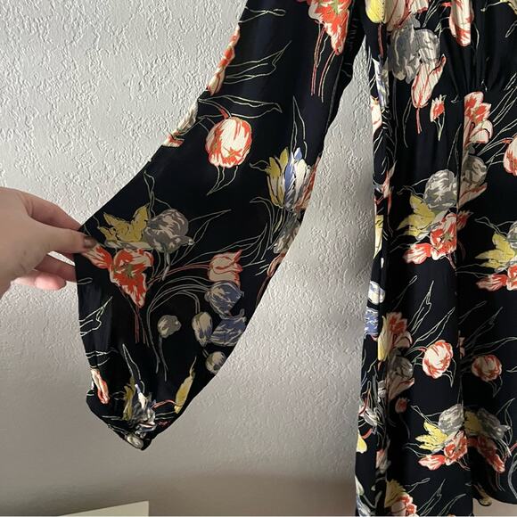 byTiMo Trailing Flowers Black Floral Mini Dress - Picture 5 of 8